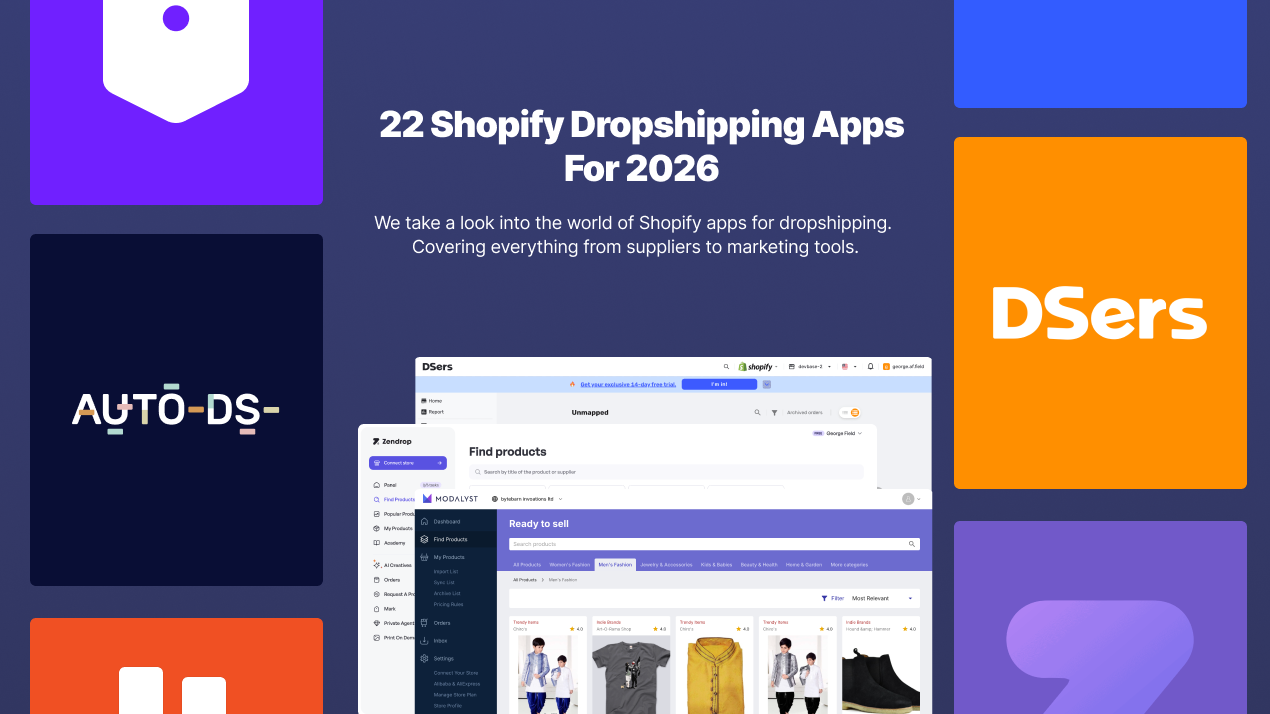 22 Best Shopify Dropshipping Apps for 2026